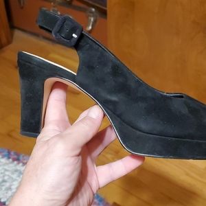 Black swede dress shoes